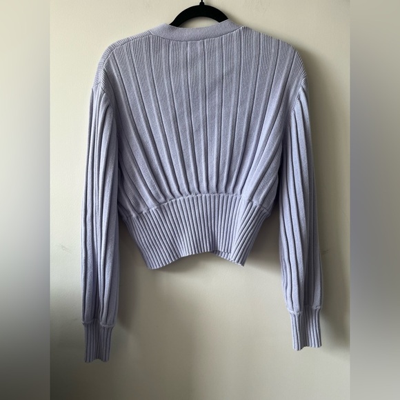 Aritzia Wilfred Plunge Front Cardigan in Lilac - Picture 13 of 13